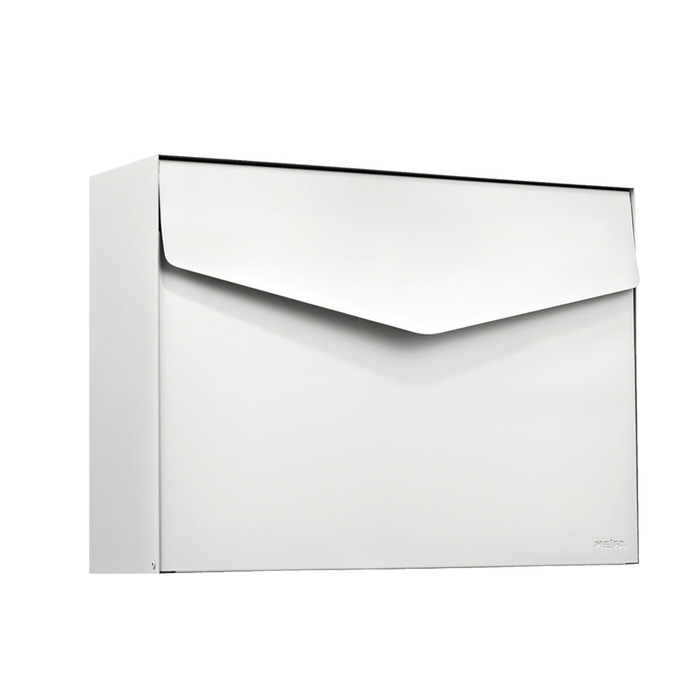 MEFA postkasse Letter 112 hvid mat/blank